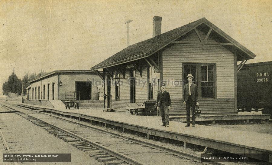 Postcard: Maine Central Station, Corinna, Maine
